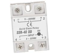 Relé de estado sólido de Zenithaur 40A, alta velocidad de conmutación, sin ruido, anti vibración, ideal para automatización industrial, 5-220VDC