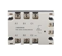Relé de estado sólido Klanata TSR40AAH, módulo de control de maquinaria SSR de 3 fases 40A AC-AC, entrada 90-250VAC Carga 24-480VAC, control de equipos de automatización industrial