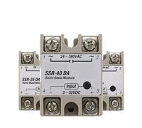 Relé de estado sólido Módulo de relé de estado sólido for control de temperatura PID, SSR-25DA, SSR-40DA, SSR-40AA, 10A, 25A, 40A, 60A, 80A, 100A, DD, DA, AA(DA(DC-AC),SSR-10A)