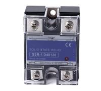 Relé de Estado Sólido Monofásico DC a AC 3-32V Entrada 24-480V Salida 100A con Carcasa Plástica - Alta Fiabilidad y Resistencia Térmica, Ideal para Automatización Industrial (120A)