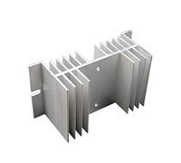 Relé de estado sólido monofásico de aluminio en forma de W, Base de disipador de calor SSR, tipo pequeño de calor for radiador de 10A a 80A, venta al por mayor, 1 Uds.