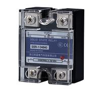 Relé de estado sólido monofásico SSR-10AA, 25AA, 40AA, control CA, disipador calor, 70-280 V a 24-480, 60 A, 80 A, 100 A, AA(2Pcs 10A-120A heat sink)