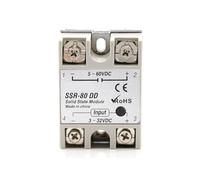 relé de estado sólido Relé de estado sólido monofásico SSR 10-100DD Control de CC Entrada de CC 3-32 VCC Salida de CC 5-60 VCC Base de relé SSR-40DD de CC a CC(80DD)