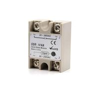 relé de estado sólido Relé de estado sólido monofásico SSR 10-40DA Control de CC Entrada de CA 3-32 V Salida de CA 24-380 V 10-40 AA Control de CA Base de relé de CA(10AA)