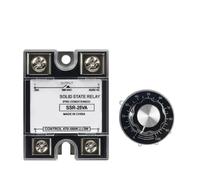Relé de estado sólido Relé de estado sólido SSR-10VA, 25VA, 40VA, regulador de voltaje, 10-150A CA, 380V, potenciómetro de salida for controlador de temperatura(With Potentiometer,60A)