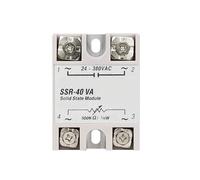 Relé de estado sólido Relé de estado sólido SSR-10VA SSR-25VA SSR-40VA SSR Regulador de voltaje CA 24-380 V Potenciómetro de salida for controlador de temperatura PID(No Potentiometer,SSR-25VA)