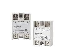 Relé de estado sólido Relé de estado sólido SSR de 10 A y 25 A, salida de 40 A, 3-32 V CC, 24-480 V CA, 220 V monofásico de CC a CA, 40 A, disipador de calor SSR de 40 DA((DC controls DC) DD,SSR-80A)