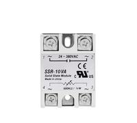 Relé de estado sólido SSR 10VA 25VA 40VA Regulador de voltaje 24-380V CA Salida con potenciómetro 10A 25A 40A(10VA)