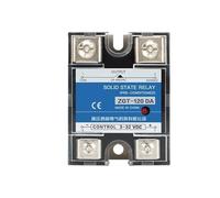 Relé de estado sólido SSR-120DA 150DA monofásico de control de CC, disipador de calor de CA, 24-480 V CA a 3-32 V CC, 120 A, 150 A DA(150DA)