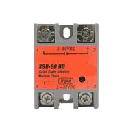 Relé de estado sólido SSR-40DD SSR-60DD SSR, entrada CC 3-32 V, salida CC 5-60 V, transformador de voltaje (1 unidad)(SSR-60DD)