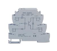 Relé de estado sólido SSR de señal de giro LED gris MRD-060D2 de 2 A Entrada CC CC: 5 V, 12 V, 24 V CC Módulo de interruptor de relé de riel DIN de voltaje de interfaz
