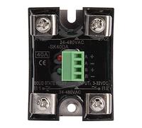 Relé de estado sólido SSR Relé de estado sólido monofásico de doble canal CC-CA con base de disipador de calor engrosada(40A(BERM-SK40DA))