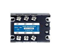 Relé de estado sólido trifásico CA-CA CC-CA 3-SSR 10 A 25 A 40 A 60 A 80 A 100 A 120 A 200 A 70-280 V Control de CA 24-480 V 40 AA 40 DA(AC control AC,120AA (AC-AC))