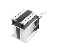 Relé de estado sólido trifásico, control de CC, CA 380 V, 40 A, SSR-3, con relé, disipador de calor y ventilador (40/60/80/100/150 A, 1 unidad)(150DA)