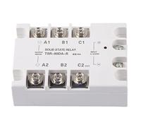 Relé de Estado Sólido Trifásico TSR60DAR - Control Automático Carga 480VAC, Compatible TTL, Sin Radiador - Operación Estable y Seguro para Automatización Industrial (TSR-80DA-R sin radiador)