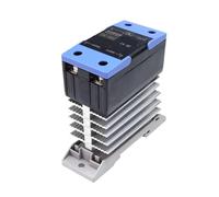 Relé de estado sólido VaneAims for montaje en riel DIN, monofásico, con disipador de calor, 10 A-120 A, control CC, control CA/CC, control CA/CA(DA,25A)