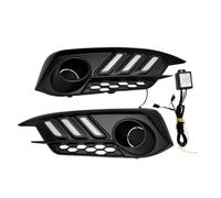 Relé De Estilo Intermitente para Coche, Luces LED DRL De Circulación Diurna, Cubierta De Luz Antiniebla para Civic 10.º (2016, 2017 Y 2018) Coche Faro Principal Montaje(Type B)