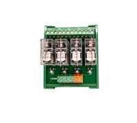 Relé de interfaz montaje 2/4 canales 1NO 1NC PLC DC 12V 24V PNP/NPN Compatible 1 Uds(1NO1NC 24V 4Channels)
