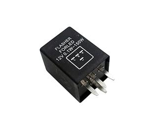Relé de intermitencia LED electrónico 4 pines y 5 for bombillas señal giro, problema parpadeo rápido Hyper Flash for accesorios coche americano(4 Pin)