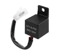 Relé de intermitencia LED para motocicleta de 2 pines y 12 V, universal con carga independiente, 150 W y control de frecuencia para motocicletas y coches