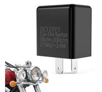 Relé de intermitenteLED - intermitenteelectrónica de 2 pines, velocidad de ajustable, universal 12 V | Relé intermitente de moto