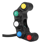 Relé de interruptor de faro Universal 22mm manillar de motocicleta 5 en 1 freno de peligro luz antiniebla interruptor de encendido/apagado de bocina