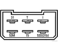 Relé de limpiaparabrisas 75614303 HERTH+BUSS ELPARTS para MERCEDES-BENZ LP NG