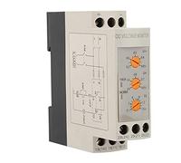 Relé de monitoreo de voltaje de CC 12V / 24V / 36V / 48V Relé de protección contra sobrevoltaje y bajo voltaje Carril de guía 35MM 13-17V 10-14V(DC48V)