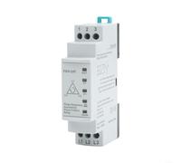 Relé de monitorización de fase FKV-24F para 3 x 380 V CA, protección contra sobre/bajo voltaje con detección de fallos de fase, relé asimetría para instalaciones industriales, montaje en carril DIN