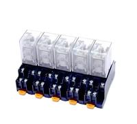 Relé de Potencia for riel DIN LY2NJ, LY3NJ, LY4NJ, 1 Unidad, 5 Unidades, 12 V, 24 V CC, 110 V, 220 V, 380 V CA con Base de zócalo, microrelé de Control Industrial.(LY2NJ,AC 380V)