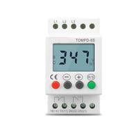 Relé de protección de secuencia de monitoreo de voltaje con protector de sobretensión ajustable de riel DIN trifásico, 1 unidad