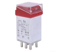 Relé de protección de sobrecarga 12V 10A para Mercedes W124, W126, W201 y R107 modelos | Compatible con la pieza 2015400845 | Reemplazo de relé de seguridad del sistema ABS