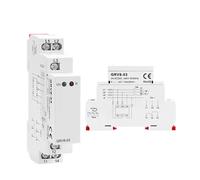Relé de protección de voltaje, relé de monitoreo de voltaje de secuencia de fase de fallo trifásico de carril Din, 220V ~ 460V 10A(GRV8-05-M460)