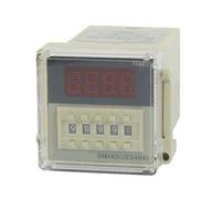 Relé de retardo con pantalla LCD DH48S-1Z de 8 pines, 0,01 S-9999 H, CA/CC, 12 V/24 V, CA, 220 V/380 V/110 V, con zócalo, Piezas(12V)
