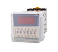 Relé de retardo de ciclo repetitivo DH48S-s/Relé temporizador de 24 V con zócalo (CA 220 V, 110 V, 380 V, 36 V; CC/CA 24 V, 12 V) 0,01 s - 99 h 99 min 8 pines(DC12V)