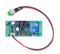 Relé de retardo de tiempo ajustable 0,01 para 999 min, 5 V/12 V/24 V CC, botón de activación, control de señal con indicador LED para motor/válvula/luz (24 V)