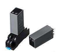 Relé de retardo digital LCD H3Y-4 diseñado para DC24V AC220V AC DC 24V a 220V Funcionamiento con modos de recuento de ciclo de liberación retardada de encendido (DC24)