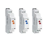 Relé de retardo encendido con aprobación CE carril DIN 220 V Diez grupos tiempo Rango ajuste 0,1 s a 10 días(Orange Knob,TBT7-B2 -ACDC12-240V)