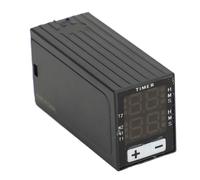 Relé de retardo, relé temporizador digital con pantalla LED, rango de 0,1 s a 99 h, relé temporizador de ciclo de 24 V con carcasa de PC resistente a altas temperaturas para