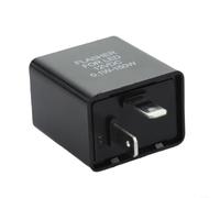 Relé de señal de giro ajustable 50-200 destellos por minuto | Ajustable para frecuencia 50-200/min, fija para hyper para flash, ajuste de 12 V 2 pines, electrónico para chip inteligente
