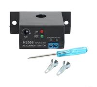 Relé de sensor de corriente M3050/M3056 AC 0-30 A con indicador LED, interruptor de corriente en miniatura para vigilancia, respuesta rápida < 200 ms, ABS ignífugo (M3056)