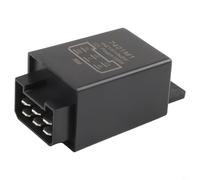 Relé de sensor intermitente de 12 V y 6 pines compatible con tractor vintage para coche, camión y Utv diseño plano, función de seguridad, número OEM 335200160, unidad negra