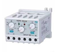 Relé de sobrecarga electrónico, SOPR-SS3-220 35mm Protector de motor de riel DIN Relé de sobrecarga térmica con indicadores LED y detección de fallos (220V: 1-6A)