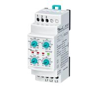 Relé de subtensión y sobretensión secuencia fase, trifásico, no neutro, GKT-03F, 3 x 380 V CA