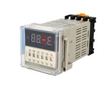 Relé de tiempo con pantalla digital DH48S-S, 220 V, ajustable a 24 V, control de ciclo, retardo de tiempo, interruptor 2Z, 380 V(DC-AC 24-240V)