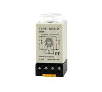 Relé De Tiempo De AH3-2, Interruptor De Temporizador De Retardo Ajustable, Interruptor De Temporizador AC110V 30S For Sistema De Control Automático, Bloque De Terminales De Ocho Pines(Pack Of 1)