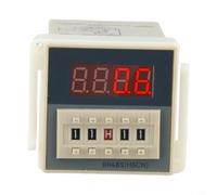 Relé de tiempo digital programable DH48S-2Z con indicador LED, 5 A, 220 V CA/24 V CC, interruptor bipolar para control de automatización (DH48S-2Z AC/DC 24 V)