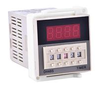 Relé De Tiempo Digital TOPINCN Dh48S-2Z 220 V Relé De Retardo De Doble Tiempo Con Pantalla De Hora Dual Base De Enchufe