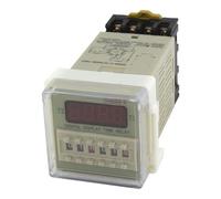 Relé de tiempo DPDT de ciclo de repetición DH48S-S-2Z con zócalo Serie DH48S Temporizador de retardo CA 220 V 110 V CA/CC 24 V 12 V con base(24VAC DC)