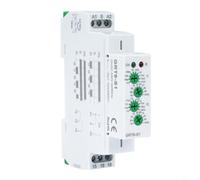 Relé de tiempo electrónico GRT6-S1 para retardo de ciclo de 0,1 s hasta 100 días, 10 A, 1SPDT, con indicador LED y regulador giratorio para automatización industrial, caja de control DIN, montaje en